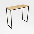 Bancada Cozinha Balcão Gourmet Preto 120cm Tampo Pinus