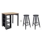 Bancada Cozinha Gourmet Ditália Com 2 Banquetas CD-1022 Cozy
