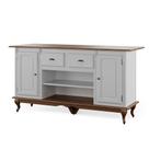 Bancada de Cozinha Ilha de Madeira Alta Hannover com 2 Portas e 2 Gavetas - M560710