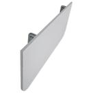 Bancada de Cozinha MDF Mesa Dobrável de Parede Portátil 70cm x 50cm Café Lavanderia