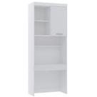 Bancada De Estudos 90cm 1 Pt Alpes Luciane Móveis Branco Pf/branco Pf