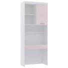 Bancada De Estudos 90cm 1 Pt Alpes Luciane Móveis Branco Pf/rosa Pf