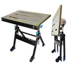 Bancada de trabalho Olympia Tools Mesa de solda ajustável 76x51 cm Rodas