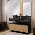 Bancada em Porcelanato 120cm com Cuba Esculpida Ripy