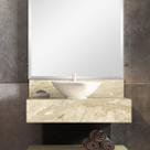Bancada em Porcelanato para Banheiro 60cm Max para Cuba de Apoio