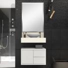 Bancada em Porcelanato para Banheiro 60cm Pró para Cuba de Apoio Bancada em Porcelanato para Banheiro 60cm Pró para Cuba de Apoio