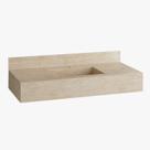 Bancada em Porcelanato para Banheiro Completa Alto Padrão 100cm X 15cm com Cuba Esculpida Helena