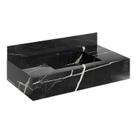 Bancada em Porcelanato para Banheiro Completa Alto Padrão 100cm X 15cm com Cuba Esculpida Renata