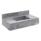 Bancada em Porcelanato para Banheiro Completa Alto Padrão 100cm X 15cm com Cuba Esculpida Renata