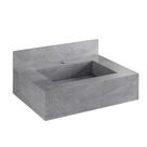 Bancada em Porcelanato para Banheiro Completa Alto Padrão 60cm X 15cm com Cuba Esculpida Renata