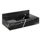 Bancada em Porcelanato para Banheiro Completa Alto Padrão 80cm X 15cm com Cuba Esculpida Renata
