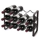Bancada empilhável Wine Rack Carperifer 12 garrafas de 3 camadas