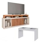 Bancada Frost Conjunto Sala Bancada Mesa Book Caemmun Freijo/off White Bancada Frost Conjunto Sala Bancada Mesa Book Caemmun Freijo/off White