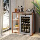 Bancada Gourmet Industrial Klm Store Bronze Com Off White