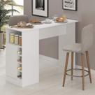 Bancada Gourmet para Cozinha com 5 Nichos - Branco