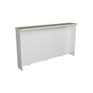 Bancada Ilha Cozinha PH 3069 Évora 200cm Branco/Cinza Argila - Herval