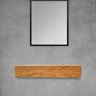 Bancada Madeira Maciça Banheiro Lavabo Estilo Industrial 1,0 M X 60 Cm