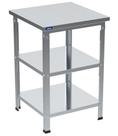 Bancada Mesa Inox Industrial Paneleiro Duplo 90x60x60 G88