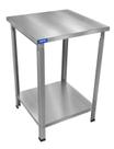 Bancada Mesa Inox Industrial Paneleiro Liso 90x60x60 G97