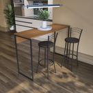 Bancada para Cozinha Estilo Industrial Kappesberg LI043 Canela Preto Fosco
