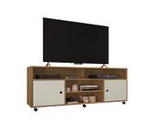 Bancada para TV Reno Freijó/Cinza Cristal - Fdecor