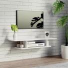 Bancada rack flutuante 90x25cm mdf home design moderno para tv e decoracao de ambientes