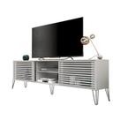 Bancada Rack TV até 70 Polegadas New Frizz Branco Caemmun