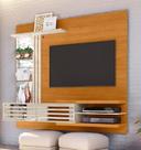 Bancada Suspensa com Painel Frizz Supreme C/ Iluminária de Led - Cinamomo/Off White Madetec