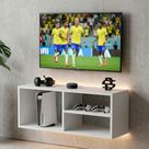 Bancada Suspensa Compacta Zod 90cm para TV de até 40 em 100% MDF Branco - Desk Design