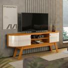 Bancada Valência Para TV até 75 Polegadas - Cinamomo/Off White - Madetec