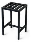 Banco 40cm Assento Estilo Industrial Em Aço Reforçado Preto