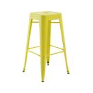 Banco Alto Iron Amarelo Aço