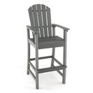 Banco alto para área externa Giantex estilo Adirondack em HDPE, altura do assento 76 cm Banco alto para área externa Giantex estilo Adirondack em HDPE, altura do assento 76 cm