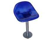 Banco Assento Azul C/ Pedestal Náutico Lancha Pesca Barco Banco Assento Azul C/ Pedestal Náutico Lancha Pesca Barco