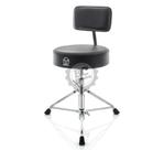 Banco Bauer by Torelli com Encosto Confort Series BAB45 Preto com Assento Redondo Extra Grande