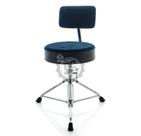 Banco Bauer by Torelli com Encosto Confort Series BAB46 Azul com Assento Redondo Extra Grande