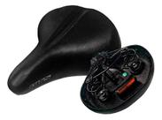 Banco Bicicleta Selim Gts Comfort Gel Tech Refletor 2 Molas Preto