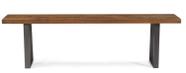 Banco Boston Metal Grafite Rustic Brown 220cm - 64096