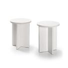 Banco Branco Banquinho de Madeira MDF 45cm Móvel Assento