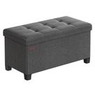Banco de armazenamento dobrável Ottoman SONGMICS 38x76x39 cm 300 kg