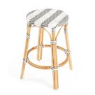 Banco de balcão Butler Specialty Company Tobias Rattan cinza/branco