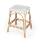 Banco de balcão Offex Transitional Cinza/Branco Rattan 24,5 cm