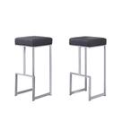 Banco de bar Best Master Furniture Dorrington Grey, conjunto de 2