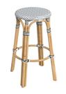Banco de bar Offex Transitional Round Cottage White Rattan