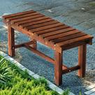 Banco de Jardim Externo Nidouillet 90 cm Madeira Resistente às Intempéries