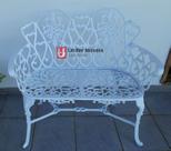 Banco de Jardim Floral em Alumínio Fundido Unifer Móveis