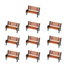 Banco de jardim Model Train Platform Park Street Seat 1:150