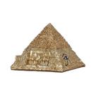 Banco de moedas Pirâmide Egípcia em Resina Estilo Khufu 17x14cm