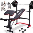 Banco de musculação ajustável OPPSDECOR 8 em 1, capacidade de 300 kg