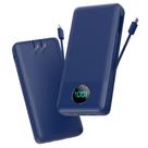 Banco de potência APHUWJ 33800mAh USB C com cabos e plugues integrados